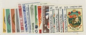 Luxembourg #635-45/B331  Single (Complete Set)