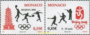 345031 MNH MONACO 2008 29 JUEGOS OLIMPICOS VERANO PEKÍN 2008