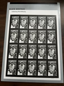 Scott#6053-Phillis Wheatley-Sheet of 20 Stamps- 2026-MNH-US
