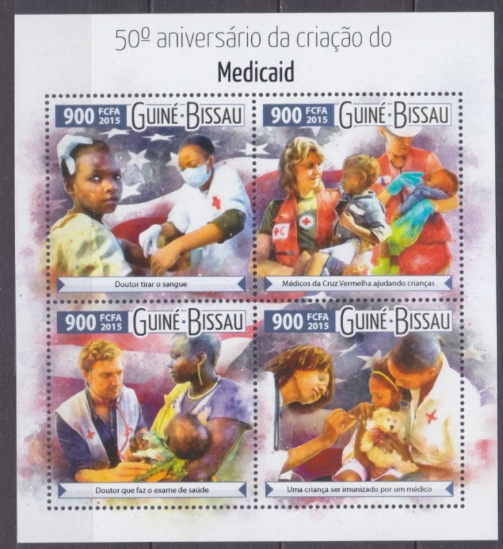2015 Guinea-Bissau 8125-8128KL Red Cross 14,00 €