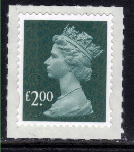 GB 2009 - 20 QE2 £2 Deep Blue Green Machin Umm MAIL SG U2914 ( F632 )