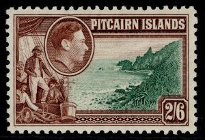 PITCAIRN ISLANDS GVI SG8, 2s 6d green & brown, M MINT. Cat £17.