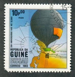 Guinea Bissau 446 Hot Air Balloon used  single