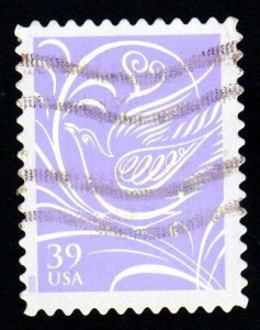 SC# 3998 - (39c) - Wedding Dove - Used Single Off Paper