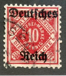 German States- Wurttemburg, Scott #o60, Used