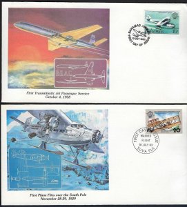 BRITISH COMM 1983 COLLECTION OF 18 FIRST FLIGHTS ACHIEVEMENT COVERS FROM 14 DIFF