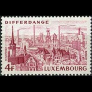 LUXEMBOURG 1974 - Scott# 554 Differdange View Set of 1 NH