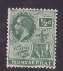 Montserrat-Sc#55- id13-unused LH og 1/2p green KGV-1923-