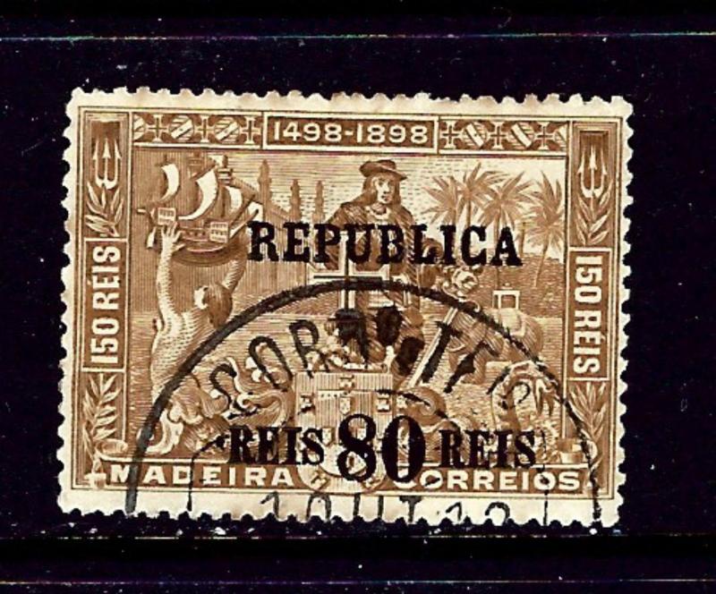 Portugal 204 Used 1911 surcharge