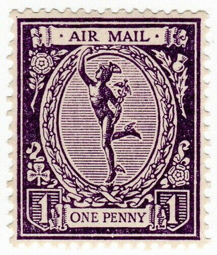 (I.B) George V Cinderella : Mercury Air Mail Essay 1d