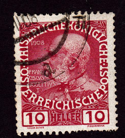 Austria 115 Franz Josef - Chalky Paper 1908