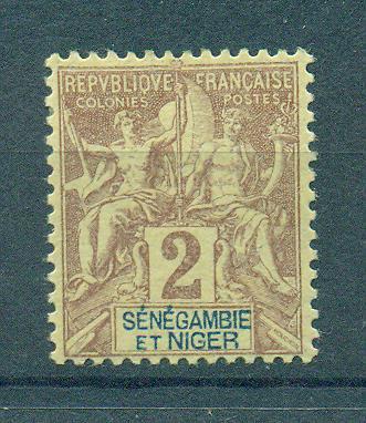 Senegambia & Niger sc# 2 mh cat value $2.10