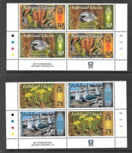 FALKLAND ISLANDS SG1312/15 2015 COLOURS IN NATURE( PART 4) IN BLOCK OF 4  MNH