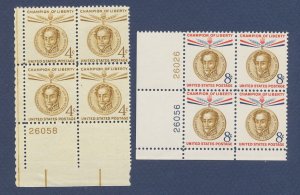 USA - Scott 1110-1111 - MNH Plate Blocks -Champion of Liberty