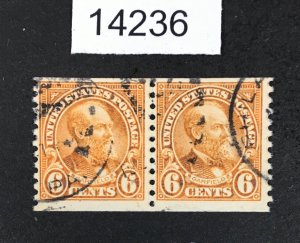 MOMEN: US STAMPS # 723 PAIR USED LOT #14236