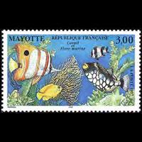 MAYOTTE 1997 - Scott# 91 Marine Life Set of 1 NH