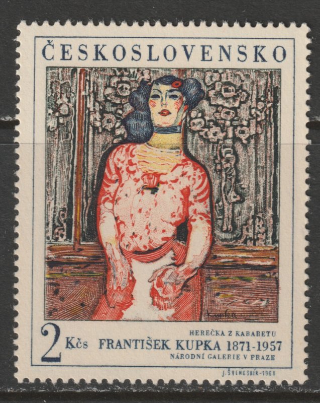 1968 Czech Rep - Sc 1546 - MNH VF - 1 single - Paintings