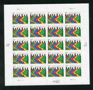 4220 Kwanzaa Sheet of 20 41¢ Stamps MNH 2003