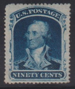 US Classics #39 LH Mint  Expertly Regummed over tiny thin Cat Value: $1700 as 85