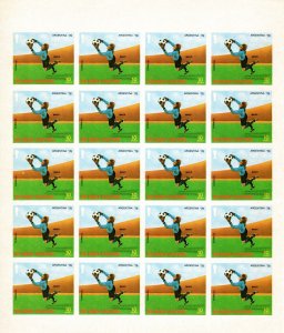 Equatorial Guinea 1977 Mi#1157 SEPP MAIER 3 FULL SHEETS COLOR PROOFS WORLD CUP