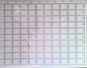 KV)INDONESIA, FULL SHEET, WITH ERROR, IMAGE SHIFTED.