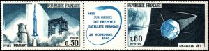 French Southern & Antarctic Territory #C10a, Cplt Set, 1966, Space, Never Hinged