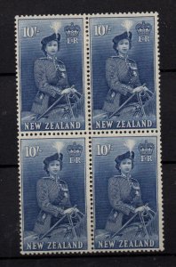 New Zealand QEII 1953-54 10/- blue mint LHM SG736 WS37134