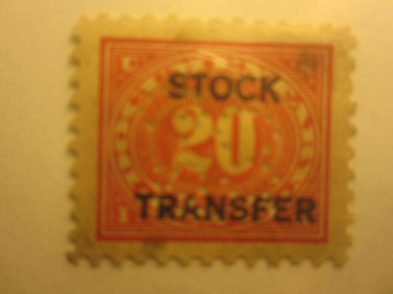 U.S. Scott #RD28 Revenue Stamp - Used Perfin Single