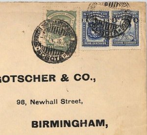 COLOMBIA Air Mail SCADTA Semi-Official 1929? Bogota GB Birmingham Cover ZF306