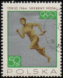 Poland 1357 - Cto - 50g Olympics / Relay Race (1965)