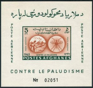 Afghanistan 674Dh,675Ei,MNH.Michel Bl.56-57. WHO drive to eradicate Malaria,1964