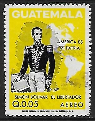 Guatemala # C506 - Simon Bolivar - used   -{BRN17}