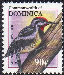 Dominica 2326 - Mint-NH - 90c Yellow-bellied Sapsucker (2001) (cv $1.00)