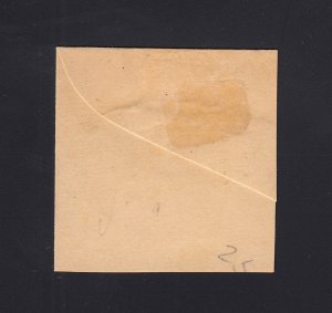 Scott #U209 Mint Cut Square, Cat $80.00