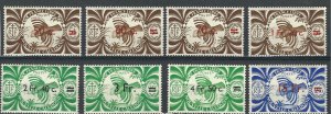 New Caledonia 266-73 Y&T 249-56 MNH F/VF 1944-46 SCV $12.00