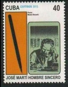 CUBA Sc# 5365 JOSE MARTI, HONEST MAN 40c   2013  MNH