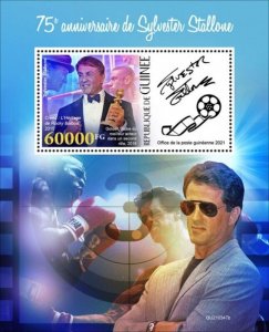 Guinea - 2021 Actor Sylvester Stallone - Stamp Souvenir Sheet - GU210347b