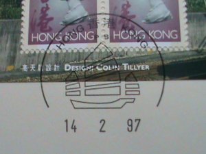 ​CHINA-HONG KONG COVER-1997- CLASSIC SERIES #7 S/S MNH COMMEMORATIVE-LARGE-CV