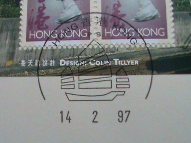 ​CHINA-HONG KONG COVER-1997- CLASSIC SERIES #7 S/S MNH COMMEMORATIVE-LARGE-CV