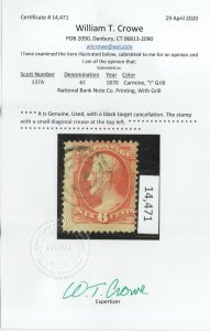 #137A Used I Grill AVG-Fine Tiny Crease w/Crowe Cert. SCV. $950  (JH 7/1)