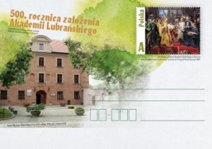 Poland 2019 Postal Stationary Postcard Stamp MNH University Lubranski Academy