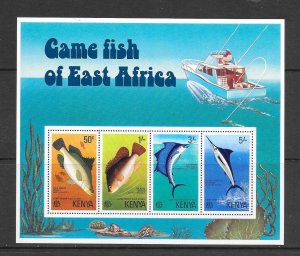 FISH - KENYA #71a  GAME FISH   MNH