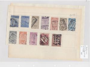 Belgium Railway Parcel Stamps Ref: R7284