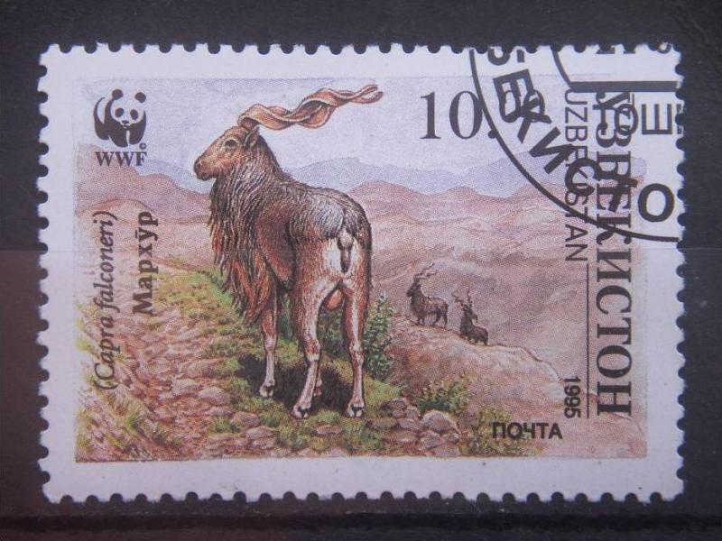 UZBEKISTAN, 1995, CTO 10s, World Wildlife Fund Scott 65, WWF