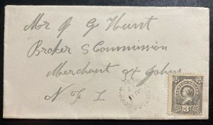 1897 Thermitace Cove Newfoundland Vintage Cover To St Johns