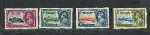 Kenya Uganda+Tanganyika Sc#42-45 M/NH/VF, Silver Jubilee, Cv. $20