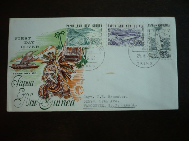 Postal History - Papua New Guinea - Scott# 284-286 - First Day Cover