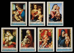 Equatorial Guinea Mi#37-43 Madonna and Child Set of 7; MNH