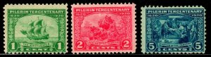 OAS-CNY ED-2 (27) SC# 548-50 Complete Set 1920 Pilgrim Tercentenary MH msrp $72