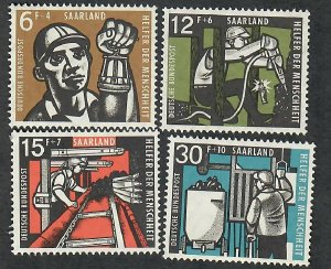 Saar B117 - B120 MNH singles